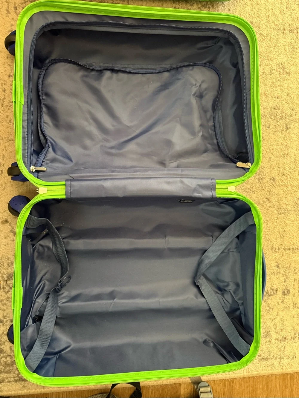The Childs Grogu Blue Rolling Suitcase for Kids